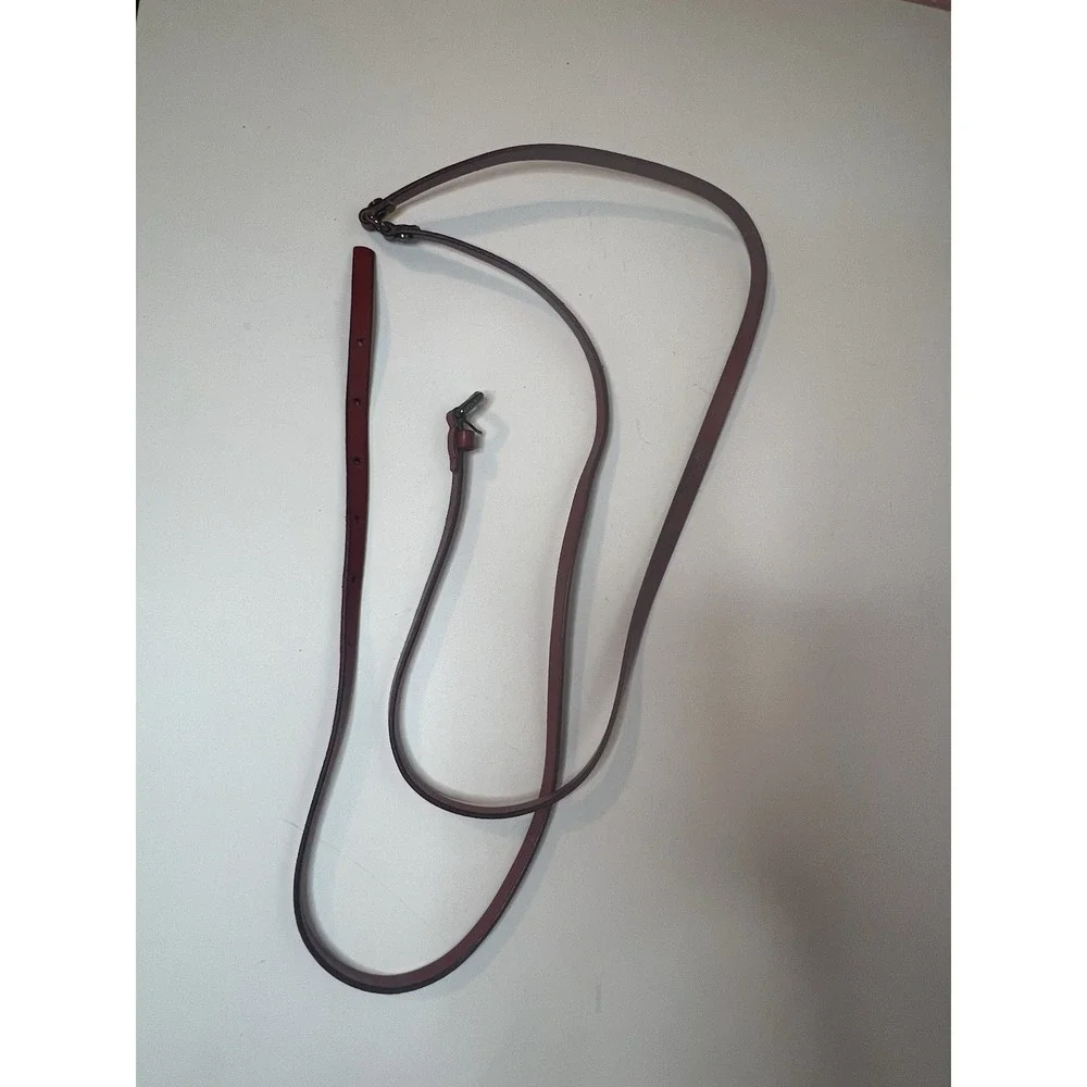 Rare Vintage Women's Red Leather Triple‎ Wrap Belt One Size Small Medium Large